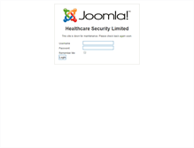 Tablet Screenshot of healthcaresecurityltd.com
